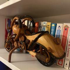 wooden motorbike