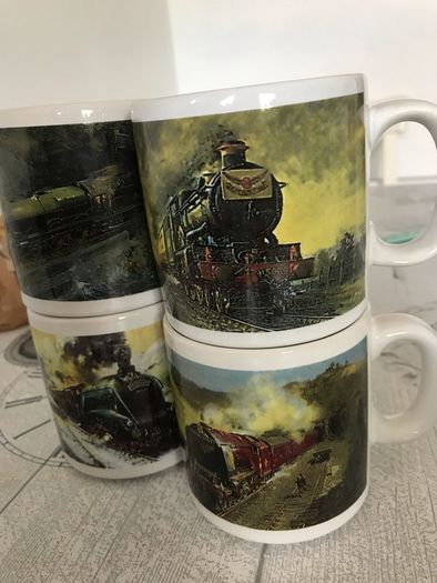 Vintage Royal Mail Famous Trains Mugs