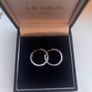 0.54ct lab grown diamond hoop earrings Image 2