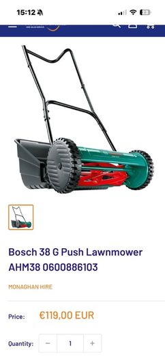 bosch push mower