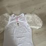 BNWT Savida White Dot Sleeve Top Size XXS Image 4