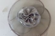 J Bees Millinery Silver Grey Headpiece