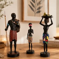 Hand-painted African Figures