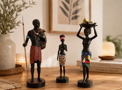 Hand-painted African Figures