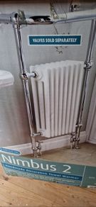 Hand-crafted luxury heated towel rail.
