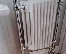 Hand-crafted luxury heated towel rail.