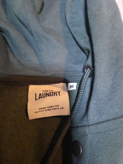 Green hooded fleece jacket from tokyo laundry