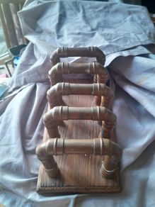 vintage copper letter rack