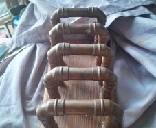 vintage copper letter rack