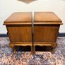 FLASH SALE ! Was 395 now 330 ! Lovely Pair Louis XVI Style Oak Bedside Lockers or Nightstands Image 7