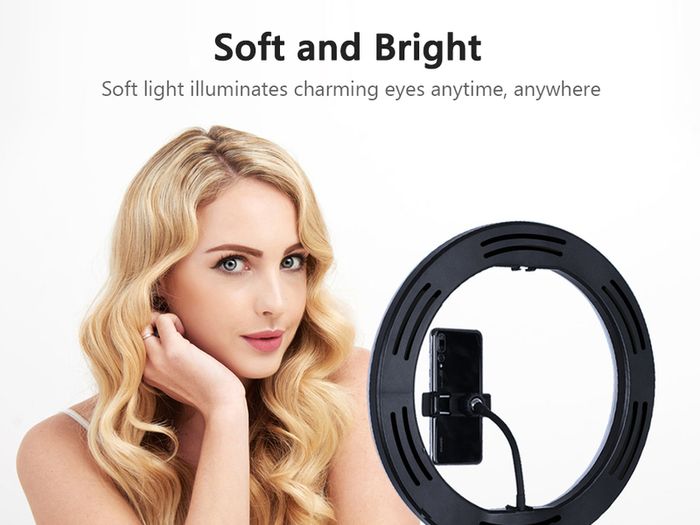 Selfie Ring Light Photography Led Rim Of Lamp with Optional Mobile Holder Mounting Tripod Stand Ringlight For Live Video Stream