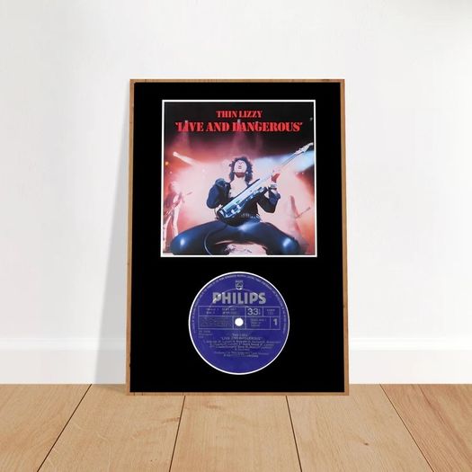 Thin Lizzy Live And Dangerous Irish Record Display Poster Classic Semi-glossy Paper Poster