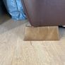 Brown leather 3 seater sofa Image 2