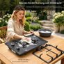 2 Burner Gas Stove (3KW+1.75KW) Portable Outdoor Camping Stove for LPG/Natural Gas Image 3