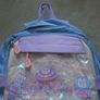 Kawaii Girls Glitter Baby blue School bag Image 2