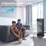 NEW SALE | Tower Fan Oscillating Fan, Portable Desk Fan with 3-Speed Options, 110 Degree Oscillation, 3 Timers, Personal Quiet Table Fan for Home Office Desktop Bedroom Image 4