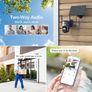 2Pack Smart Solar Security Camera Outdoor Wi-Fi, 2K Super HD PTZ CCTV Camera Wireless Surveillance Camera Home Security Color Night Vision PIR Human Detection Two-way Audio Image 5