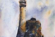 fastnet lighthouse watercolour