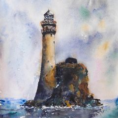 fastnet lighthouse watercolour