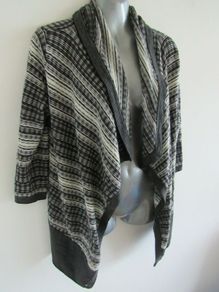 Karen Millen Merino Wool Waterfall Cardigan
