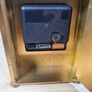 VINTAGE WM WIDDOP carraige clock gold tone with roman numerals mantel clock Image 5