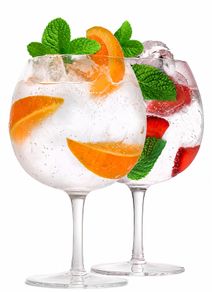 Bohemia Crystal gin glasses x 2