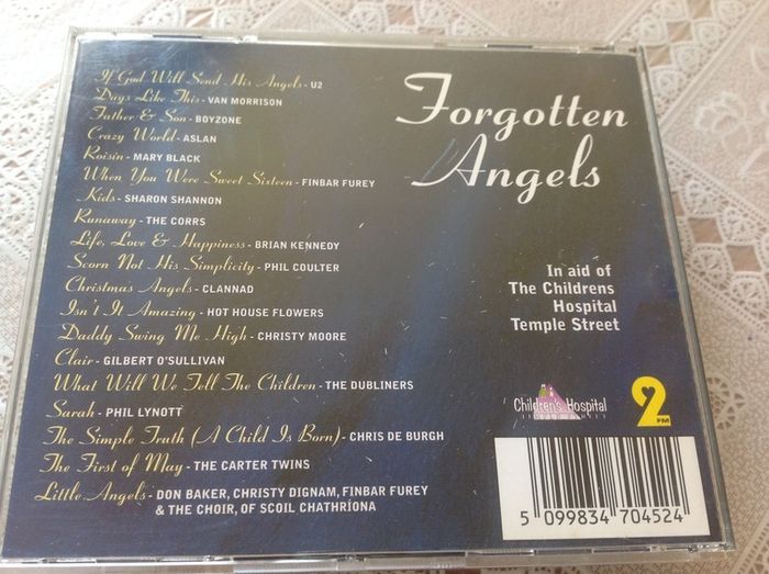 Forgotten Angels Irish Artists Compilation CD.