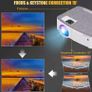 Portable HD Projector and  120 Projection Screen Almost new Image 2