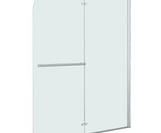 Folding Shower Enclosure 2 Panels ESG 95x140 cm