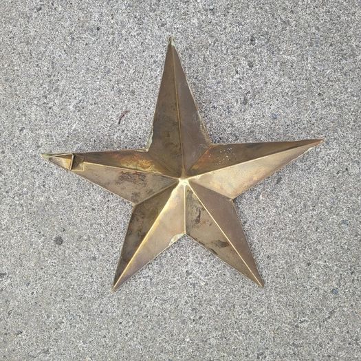 Vintage brass star