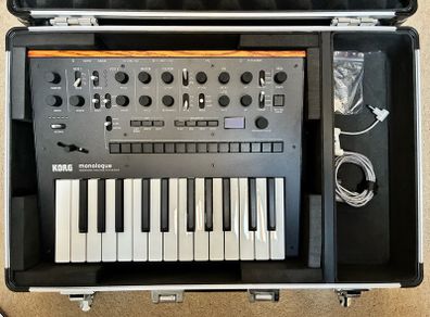 Korg Monologue + Ripcord Power + Flight case