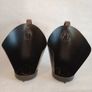 Pair of Metal & Leather Equestrian Candle Holders Image 2