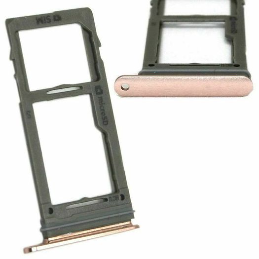 For Samsung Galaxy S9 S9+ Plus SIM & SD Card Tray Holder Slot Gold Rubber Seal New - FHT06SMST