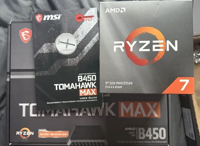 PC parts bundle (B450, Ryzen 7 3800X, 16GB DDR4)