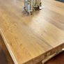 Ex Display Solid Heavy Oak Dining Table 180cm Image 4
