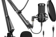 (FREE SHIPPING) USB Microphone, Studio Cardioid Condenser Microphone Kit for Gaming, Streaming, Podcasting, YouTube, Recording