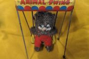 VINTAGE Wind Up Animal Swing Toy