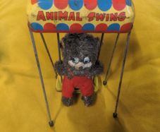 VINTAGE Wind Up Animal Swing Toy