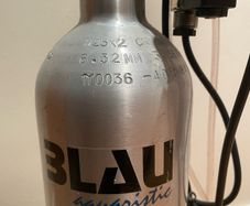 Blau Co2 Aluminium Tank & Dual regulator