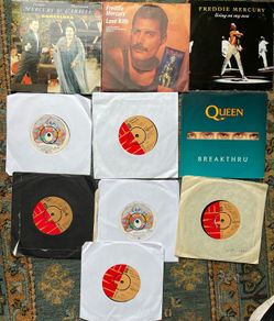 Queen singles 3 euros each or all 10 for 25 euros