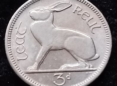 Ireland - 1967 - 3 Pence - KM.4 - UNC - [686]