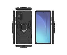 For Samsung Galaxy Note 20 / Note 20 5G Cover Hybrid Case Rugged Shockproof Magnet Ring Stand Black New - FHT25SMK5