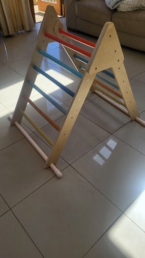 Toddler climbing frame with slide