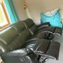 Recliner leather 3 seater Image 2