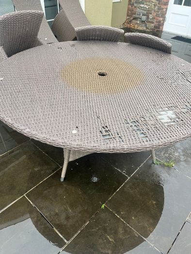 8 seater garden table