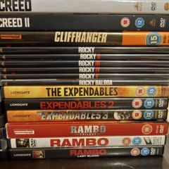 Sylvester Stallone Dvd Collection Bundle Action Drama Rocky Rambo CREED Expendables Etc