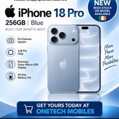 Apple iPhone 18 Pro 256GB Glacier | Unlocked | Brand New Sealed | Irish Model | 1-Year Apple Warranty