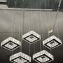 L.E.D. 5 piece Crystal chandelier. Brand new in box Image 4