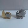 Miniature  vintage Sonica metal nautical clocks Image 8
