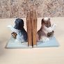 Vintage Puppy Dog bookends the Academy collection hand painted BRAND NEW heavy ceramic man's best friend Image 7